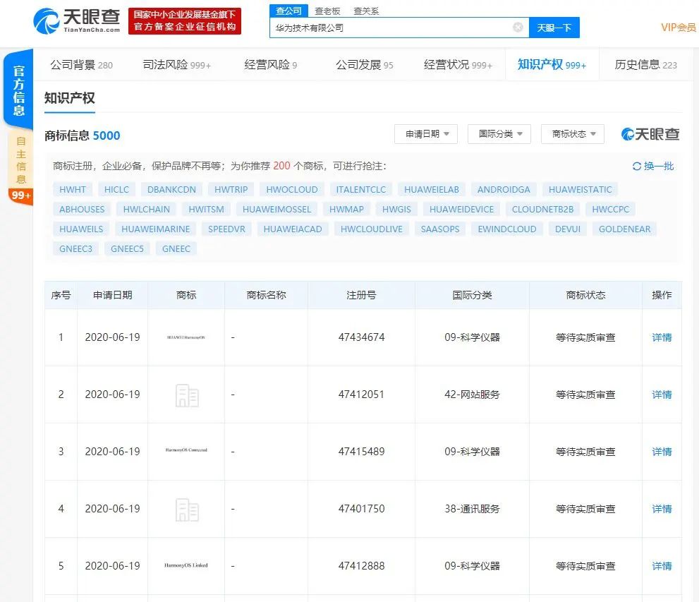  華為申請大量鴻蒙操作系統(tǒng)相關商標，官方這樣回應...